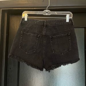 PacSun black denim shorts